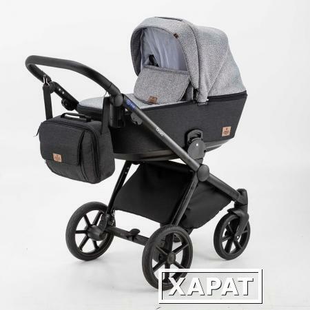 Фото Коляска 3 в 1 BeBe-mobile Cezaro черный/серый