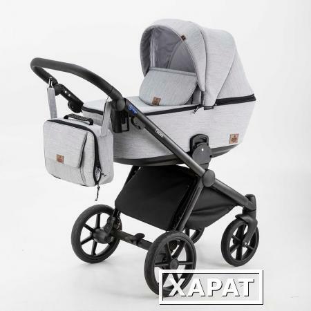 Фото Коляска 3 в 1 BeBe-mobile Cezaro светло-серая