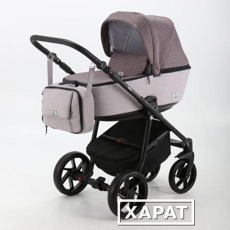 Фото Коляска 2 в 1 BeBe-mobile Gusto серо-розовый/серо-сиреневый