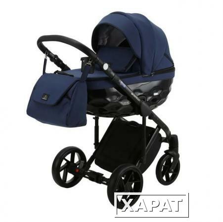 Фото Коляска 2 в 1 BeBe-mobile Castello Standart черный/темно-синий