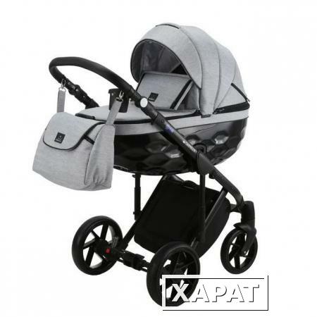 Фото Коляска 2 в 1 BeBe-mobile Castello Standart черный/светло-серый