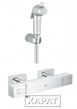 Фото Гигиенический душ с термостатом Grohe Grohtherm Cube 34428 настенный