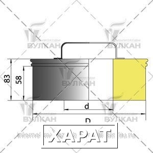 Фото Ревизия (крышка) DRH d 160 полированная