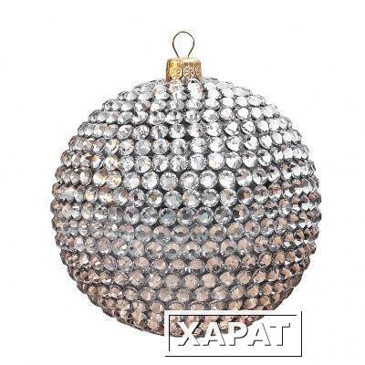 Фото Новогодний шар8 с кристаллами Swarovski