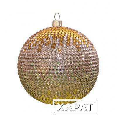 Фото Новогодний шарик9 с кристаллами Swarovski (шар9)