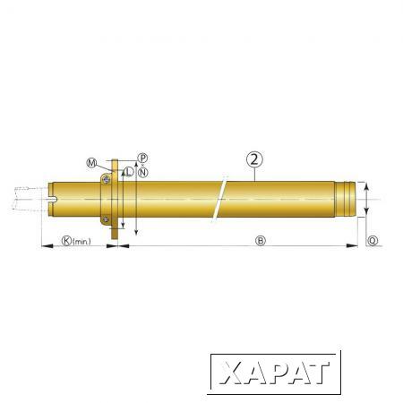 Фото Vetus Бронзовая дейдвудная труба Vetus BL60/2000 длина 2000 мм на вал 60 мм