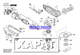 Фото BOSCH СЕТЕВОЙ КАБЕЛЬ&#160;EU 2,65m 2x0,75 H05 VV-F болгарки Bosch PWS 1000-125 CE (рис.5)