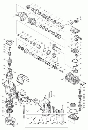 Фото Makita Стопорная втулка для HR4501C/ перфоратор Makita HR4511C рис.( 30)