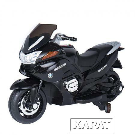 Фото Детский электромобиль мотоцикл BMW R1200RT Black 12V (HZB-118-BLACK)