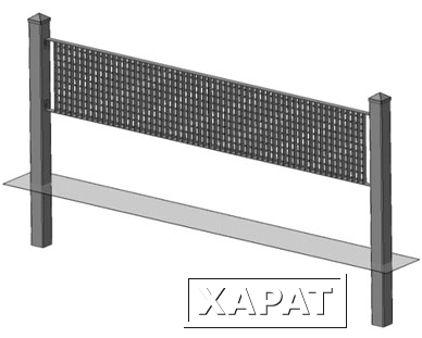 Фото Газонное ограждение 2210х800 (ячейка 34х38)