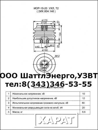 Фото Изолятор ИОР-10-20