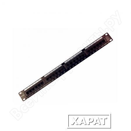 Фото Патч-Панель 24 гнезда RJ-45 CAT5e 19" REXANT 04-0021