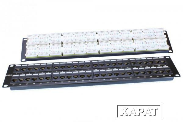 Фото Hyperline PP3-19-48-8P8C-C5E-110D Патч-панель 19"