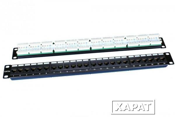 Фото Hyperline PP3-19-24-8P8C-C5E-110D Патч-панель 19"