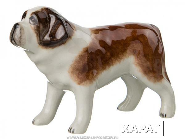 Фото Минискульптура собака коллекционная длина 8 см