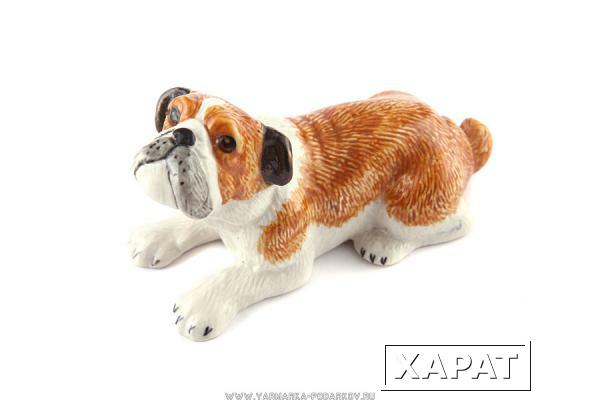 Фото Минискульптура коллекционная собака ручная работа высота 4 см