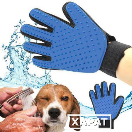 Фото Pet Brush Glove Перчатка для снятия шерсти с домашних животных