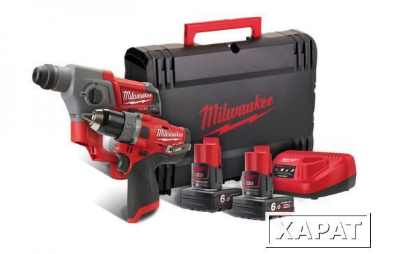 Фото Набор аккумуляторного инструмента MILWAUKEE M12 FPP2B-602X