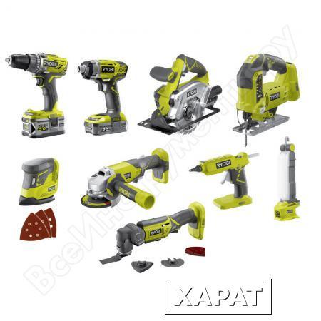 Фото Набор инструмента Ryobi ONE+ R18CK9-252S 5133003576