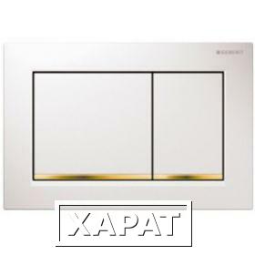 Фото Кнопка для инсталляции Geberit Sigma30 115.883.KK.1 (Белый / позолота)