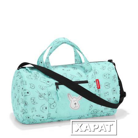 Фото Сумка детская складная dufflebag cats and dogs mint (60184)