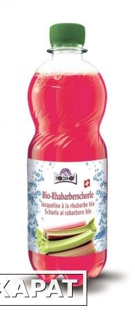 Фото Натуральный безалкогольный газированный напиток на основе сока ревеня Holderhof Bio-Rhabarberschorle