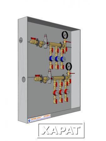 Фото Узел распределительный для учета расхода воды модульный этажный УУВМ-Э СОТИС-Unit™