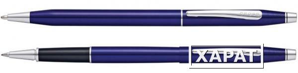 Фото Набор Cross Classic Century Translucent Blue Lacquer: шариковая ручка и ручка-роллер