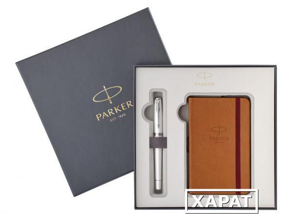 Фото Подарочный набор Parker: Перьевая ручка Parker Urban Premium Pearl + блокнот (55742)