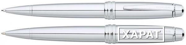 Фото Набор Cross Bailey Chrome: шариковая ручка и механический карандаш 0.7мм. Цвет - серебристый. (49943)