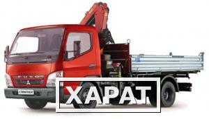 Фото Бортовой автомобиль с КМУ Mitsubishi Canter