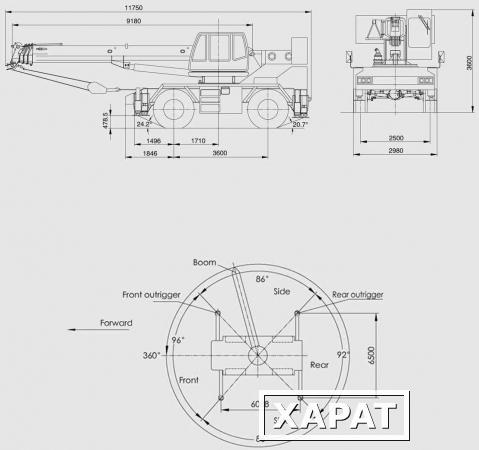 Фото Автокран XJCM QRY 30