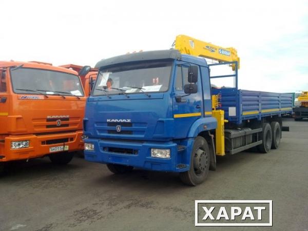 Фото КМУ КАМАЗ 65117-5092-78+SOOSAN SCS736LII верх. упр. (7000кг-2,0м/ 350кг-18,8м)