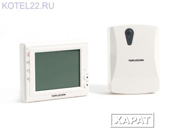 Фото Беспроводной программируемый комнатный термостат TEPLOCOM TS-Prog-2AA/3A-RF