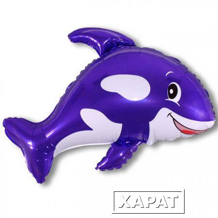 Фото Шарик И 35 Дружелюбный кит (фиолетовый)