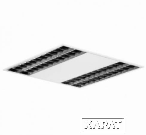 Фото Светильник потолочный 625x625 поликарбонат - OSRAM Siteco louvre M 4X24W T5 M625 HSP 230-240V - 4050737038322