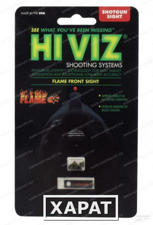Фото Мушка оптоволоконная Hiviz Flame Sight универсальная Цвет Красный