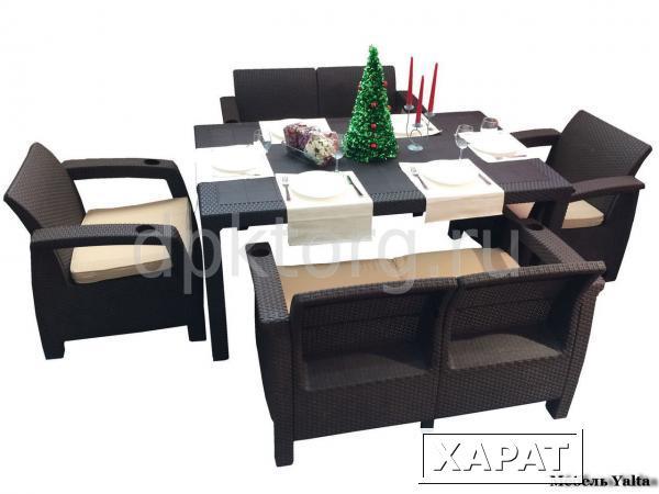 Фото Мебель для дачи под ротанг Yalta Family Set