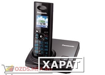 Фото KX-TG8205RUB-, цвет черный: Беспроводной телефон Panasonic DECT (радиотелефон)