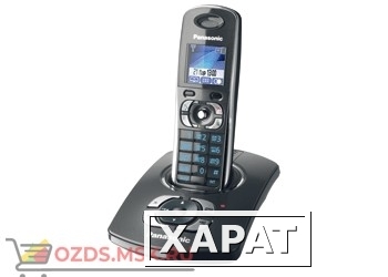 Фото KX-TG8321RUT, цвет темно-серы: Беспроводной телефон Panasonic DECT (радиотелефон) с автоответчиком