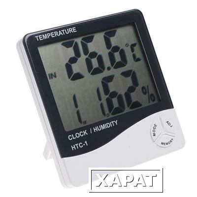 Фото Термометр-гигрометр TDS HTC-1 (часы,будильник)