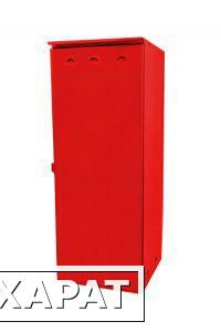 Фото Стальной шкаф для хранения одного газового баллона 50 л красный М