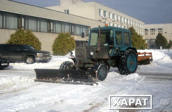 Фото Вывоз снега мтз щетка