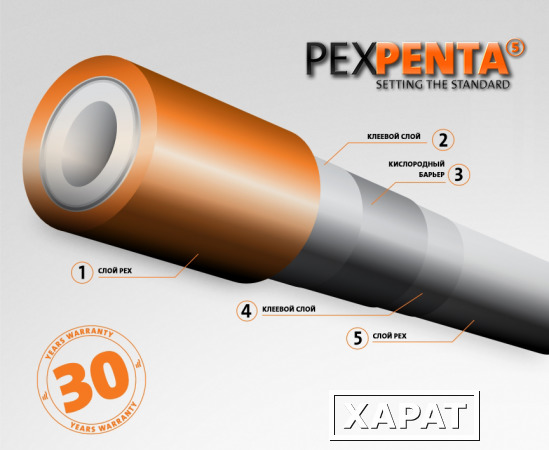 Фото PURMO Труба из сшитого полиэтилена PexPenta PE-Xc 20х2 мм (бухта 120м/240м Германия)