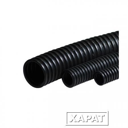 Фото Гофротрубы и трубы для кабеля PRORAB Гофротруба ПНД с прот. 20(100) черн.