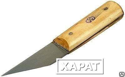 Фото Нож сапожный с деревянной ручкой