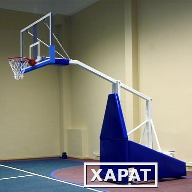 Фото Стойка баскетбольная профессиональная мобильная складная вынос 2,25м. «ATLET 225»