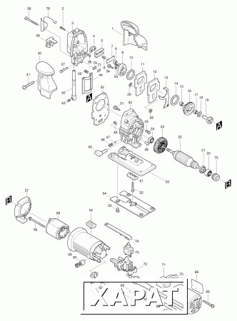 Фото Накладка MAKITA 4304/4305,4304T/4305T мет. лыжи