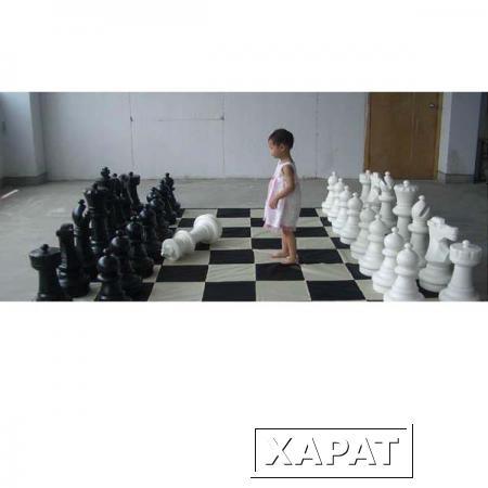 Фото Гигантские шахматы с пластиковой доской доской