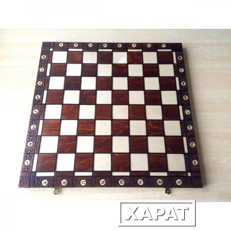 Фото Шахматная доска деревянная складная 54 см Амбассадор